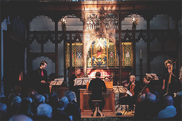 Max Barley at the organ