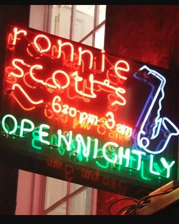 Ronnie Scotts neon sign